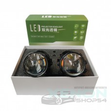 AES Premium Bi-LED Lens A15 Double 3.0" 5000k, цвет белый - A15 Bi-LED LENS
