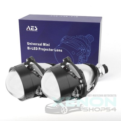 Светодиодные линзы AES Premium Bi-LED Lens Universal Mini 2.5"под бленду 2,5, цвет белый