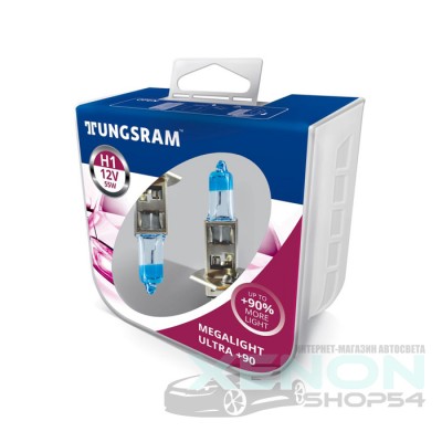 Галогеновые лампы Tungsram H1 Megalight Ultra +90% - 50310XU