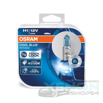Галогеновые лампы Osram H1 Cool Blue Intense - 64150CBI-HCB