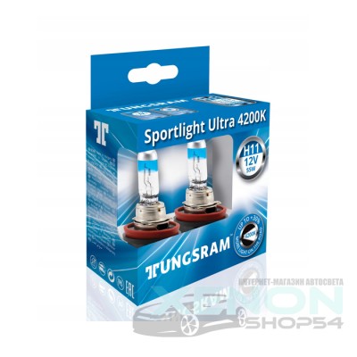 Галогеновые лампы  Tungsram  H11 Sportlight Ultra - 53110SBU