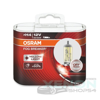 Галогеновые лампы Osram H4 Fog Breaker -  62193FBR-HCB