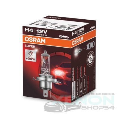 Галогеновая лампа Osram H4 Super - 64193SUP