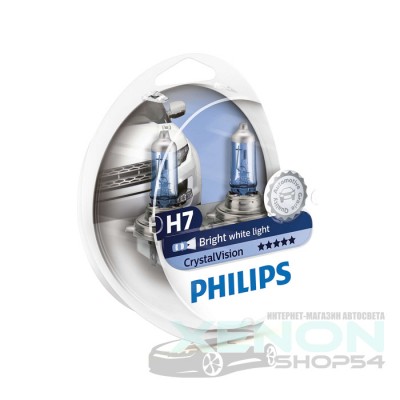 Галогеновые лампы Philips H7 CrystalVision - 12972CVSM