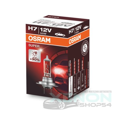 Галогеновая лампа Osram H7 Super - 64210SUP