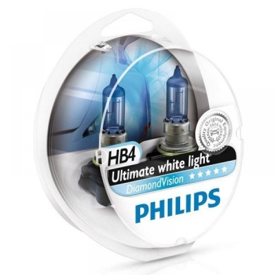 Галогеновые лампы Philips HB4 Diamond Vision - 9006DVS2