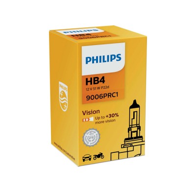 Галогеновая лампа Philips Vision HB4 +30% - 9006PRC1
