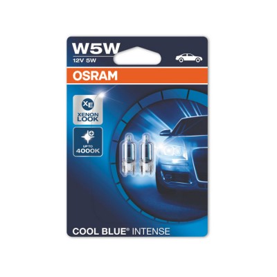 Галогеновые лампы Osram W5W Cool Blue Intense - 2825HCBI-02B