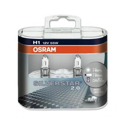 Галогеновые лампы Osram H1 SilverStar - 64150SV2-HCB