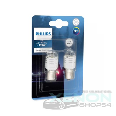 Лампы Philips P21W Ultinon Pro3000 6000K - 11498U30CWB2